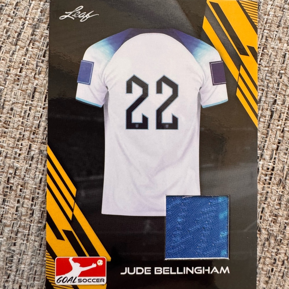 Leaf Jude Bellingham Goal Soccer Patch
Game Worn! England